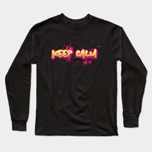 Keep Calm Graffiti Long Sleeve T-Shirt